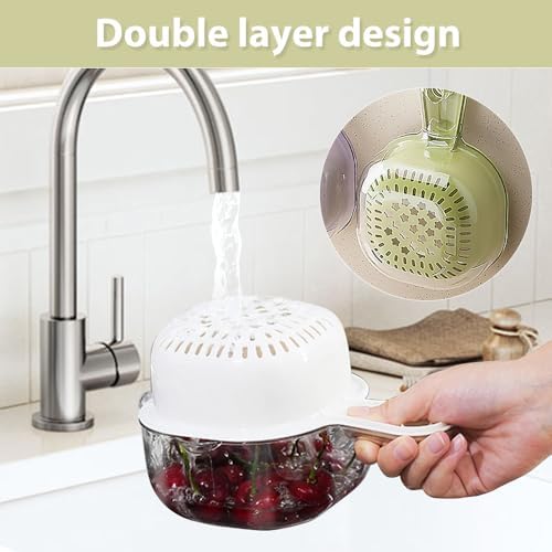 Runsgo Dual-Layer Draining Basket Perfect for the Kitchen