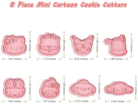 cartoon anime 3D cookie cutters set