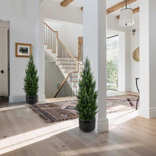 Stylish Cedar Christmas Tree Artificial Topiary for Home Decor