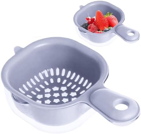 Compact Kitchen Essential Mini Colander with Handle for Efficient Vegetable Washing