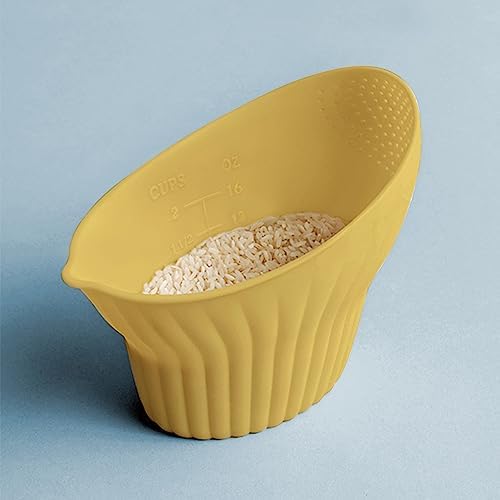Talisman Designs 2-in-1 Measure Rinse Strain Yellow