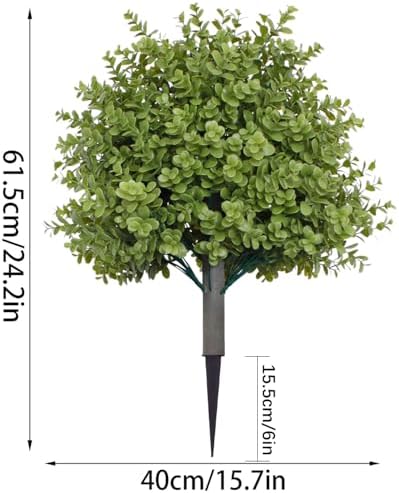 24 Artificial Cypress Topiary Outdoor Plants