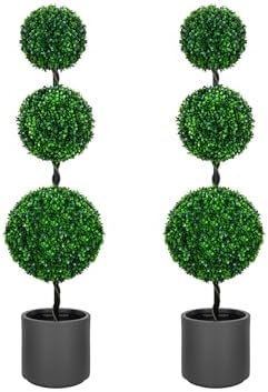 VIVATREES 3FT Triple Ball Topiaries