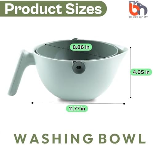 BLISS HOMY 2-in-1 Colander Strainer Bowl
