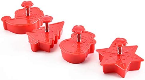 festive Christmas Cookie Cutter Set 4-Pack
