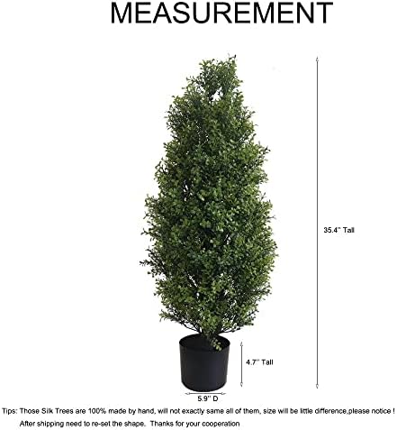 Leung Group 2-Pack 3 Cedar Cypress Potted Topiaries