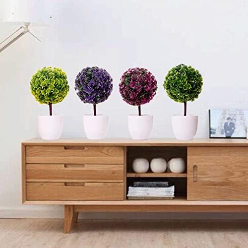 GRCQLWT Fake Plants Small Artificial Topiary for Home Use