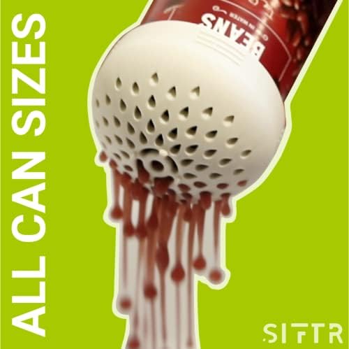 SIFTR Mini Colander Set - Flexible Silicone Can Strainer for Kitchen Gadget
