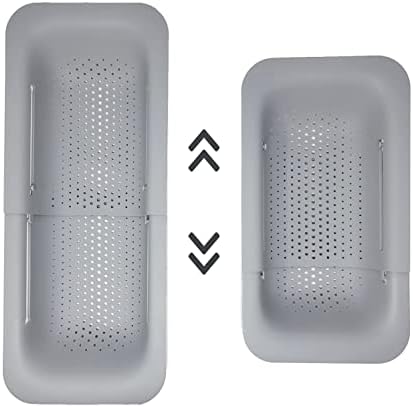 Makerstep Expandable Over the Sink Colander - Perfect Fit for Kitchen Essentials