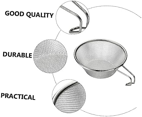 FELTECHELECTR Stainless Steel Collapsible Colander Sieve Net 1-Piece