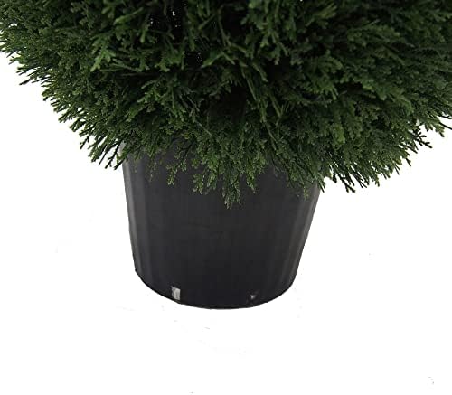 Realistic Cedar Teardrop Topiary