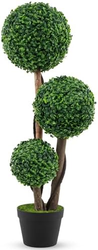 Artificial Boxwood Topiary Tree with 3 Ft Height