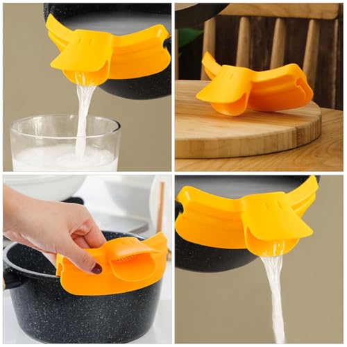 VOSAREA 2-Piece Silicone Strainer Set