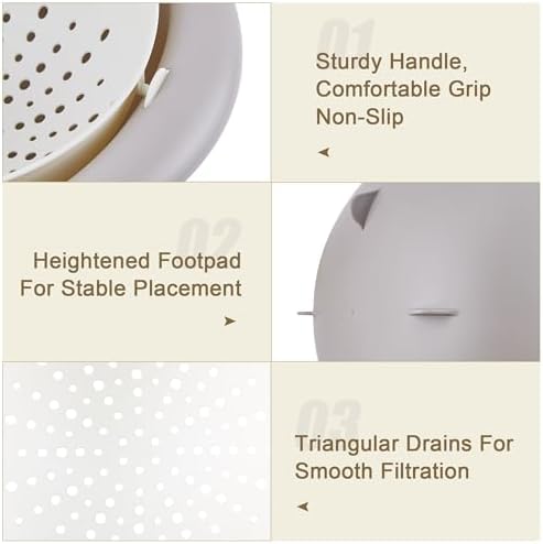 VECELO 2-in-1 Colander Set