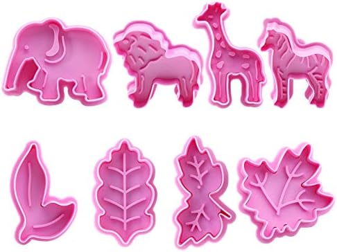 Amosfun Plastic Biscuit Mold Set for Christmas Cookies