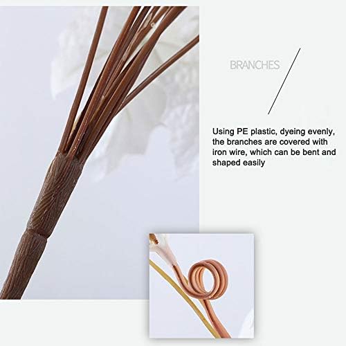 Artificial maple leaves 4Pcs light silver set