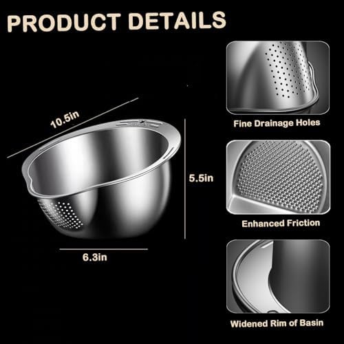 4-in-1 Stainless Steel Kitchen Colander