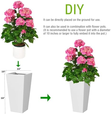 QIANYUN Artificial Hydrangea Topiary 3FT UV Resistant for Home Garden