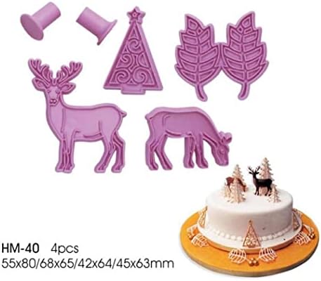 TOSSPER 3D Cookie Cutters and Stamper Set 1