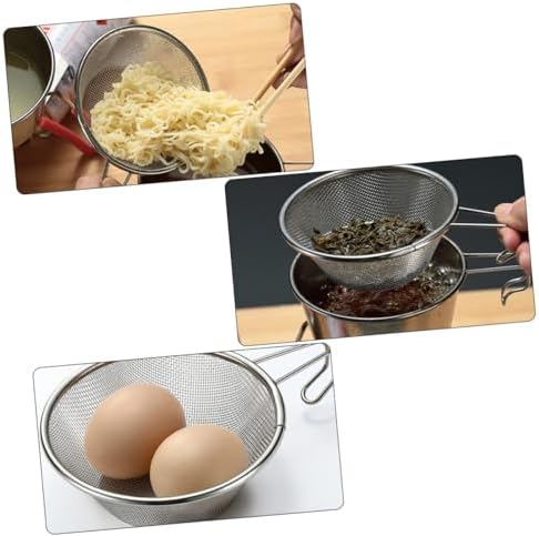 DECHOUS 3-Piece Collapsible Steel Colander Set