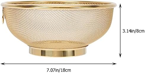 7-Inch Stainless Steel Colander for Rice Quinoa and Fruits