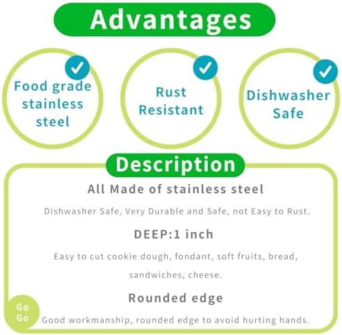 Stainless Steel Cookie Cutters - Durable Tos chapters Baking Tools for Summer