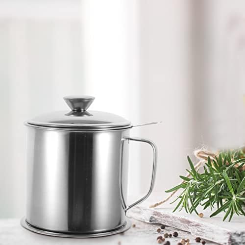 Hemoton Heavy-Duty Oil Strainer Pitcher Professional Grade Kitchen Storage Solution
