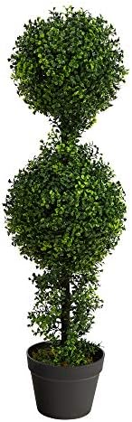 Elegantly Scattered 34in Boxwood Double Ball Topiary