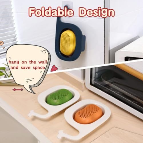 FOLDABLE silicone WHALE-SHAPE Drain Basket