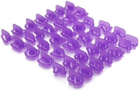 40pc ALPHABET COOKIE CUTTERS - Flexible Biscuit Moulds for Fondant Cakes