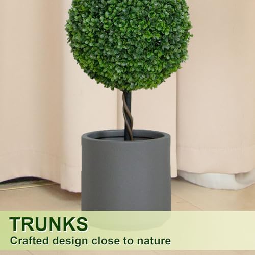 VIVATREES 3FT Triple Ball Topiaries