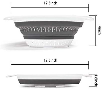 Compact Silicone Kitchen Strainer Set