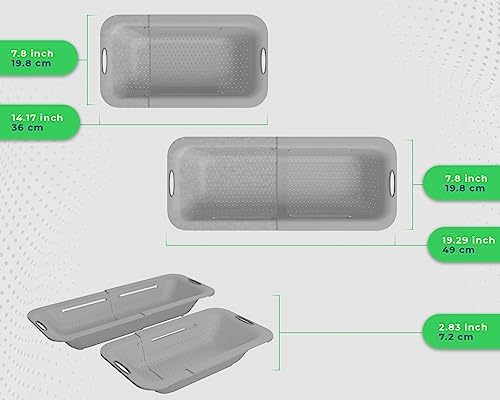 Efficient Modern Over-the-Sink Colander