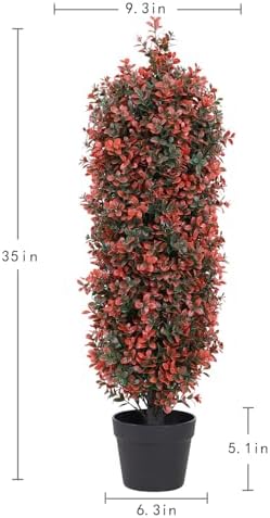 THE BLOOM TIMES 3ft Boxwood Topiary Set