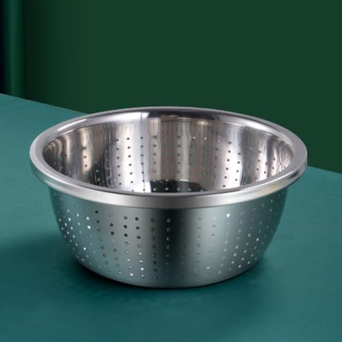 Durable Stainless Steel Colander Rice Washer Vegetable Strainer