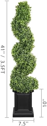 Boxwood Spiral Topiary Set of 2 35ft Tall