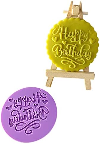 Aggert Silicone Bake Molds Happy Birthday Pattern 2Pcs