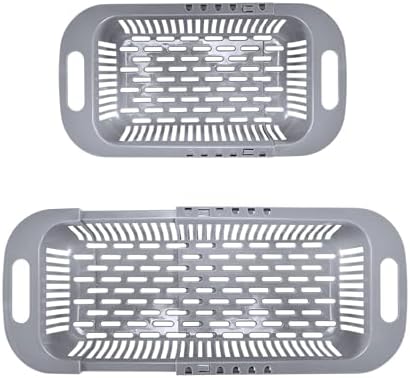 Nourished Essentials 19 Inch Over The Sink Colander - Grey