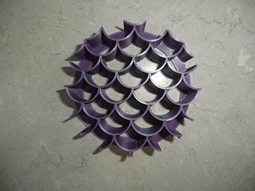 YNGLLC Purple Mermaid Scales Concha Cutter Baking Tool
