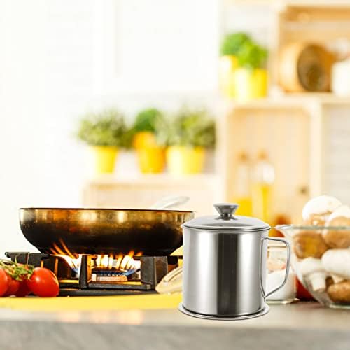 Hemoton Heavy-Duty Oil Strainer Pitcher Professional Grade Kitchen Storage Solution