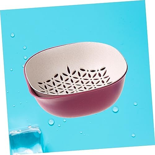 CIYODO Red Kitchen Colander with Washing Bowl