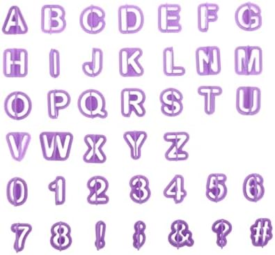 Cabilock Alphabet and Number Cookie Cutters Mold Set
