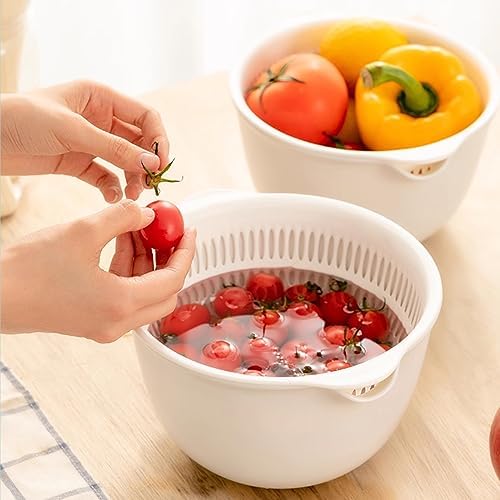 Gourmet Kitchen Set - 2-in-1 Colander Strainer BPA-Free Dishwasher-Optional