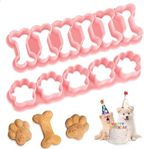 Mini Dog Cookie Cutter Set for Baking Fun Morandi Pink