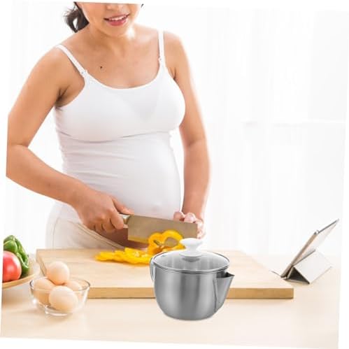 STOBAZA 304 Stainless Steel Oil Strainer with Glass Lid