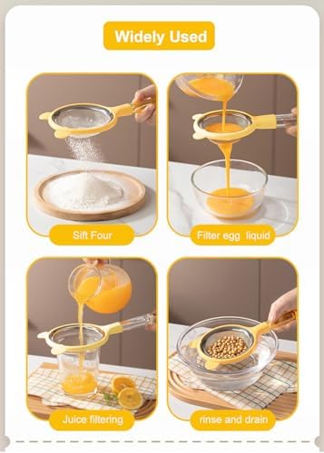 Stainless Steel Fine Mesh Sifter w spatula