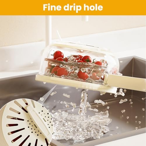 Efficient 2-in-1 Produce Washer with Foldable Handle