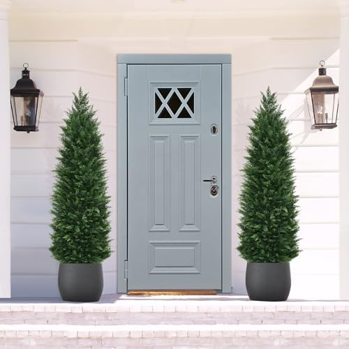 Versatile Beauty Yangrass Artificial Topiary Cedar Trees 2-Pack