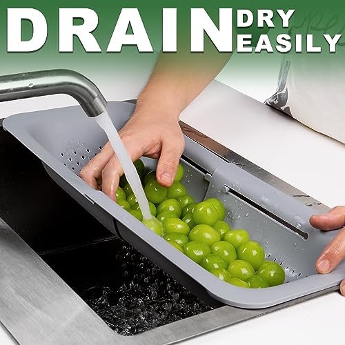 H Hebron Expandable Over-the-Sink Colander
