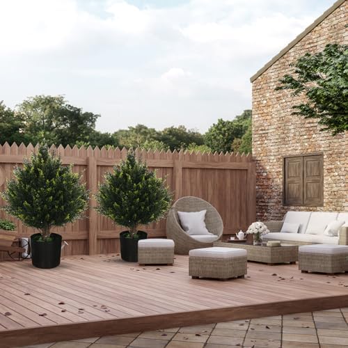Natural-Looking 19 Artificial Cedar Tree Potted Topiary